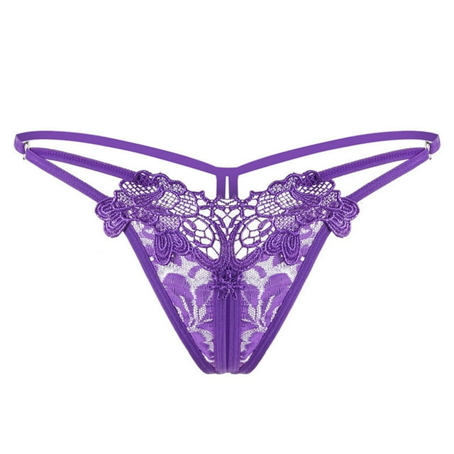 zuwimk Cotton Thongs For Women,Female Easy Off Underwear Transparent