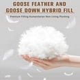 thumbnail image 6 of Teler Feather Down Comforter Queen Size - Duvet Insert with 100% Cotton Cover - White 90" x 90", 6 of 6