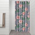 thumbnail image 3 of Waterproof Pioneer Shower Curtain 36x72 Inch Polyester Unique Colorful Floral Shower Curtain for Bathroom Hotel Home Decor with 7 Plastic Hooks, 3 of 5