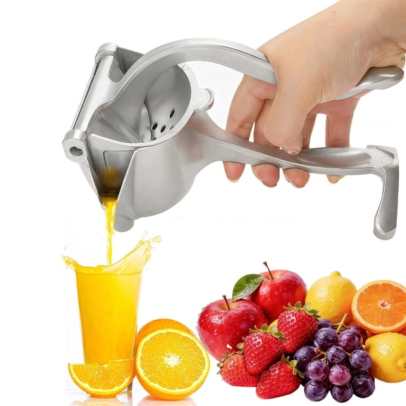 Upgraded Heavy Duty Manual Fresh Fruit Juicer, Aluminum Alloy Hand Press Citrus Extractor for Lemon Orange Lime, Durable Hand Squeezer for Home Kitchen Gadget