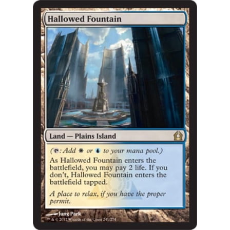 Magic the Gathering - Return to Ravnica - Hallowed Fountain Medium Play Foil