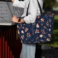 thumbnail image 7 of KdxioAutumn Leaves With Blue for Beach Bag for Women Large Beach Tote Bag Waterproof Sandproof Swim Bag with Zipper Pockets Beach Vacation Travel, 7 of 7