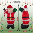 thumbnail image 4 of Inflable de SANTA CLAUS Navidad santa Navideño Artego regalo y caramelo con led – gigante 2.4m, 4 of 9