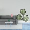 thumbnail image 2 of Jarrón de con tapa, ideal para arreglos florales y exhibición de flores. Adorno de pared de madera con hojas de palma., 2 of 8