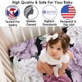 thumbnail image 3 of Sweet Jojo Designs Peony Floral Garden Black and Rose Girl Fitted Crib Sheet, 3 of 6