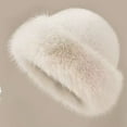 thumbnail image 3 of Women's Faux Fur Bucket Hat Winter Plush Fluffy Fisherman Cap Warm Fuzzy Mink Hat Cute Thickened Fashion Winter Hat 2026 Beige, 3 of 4