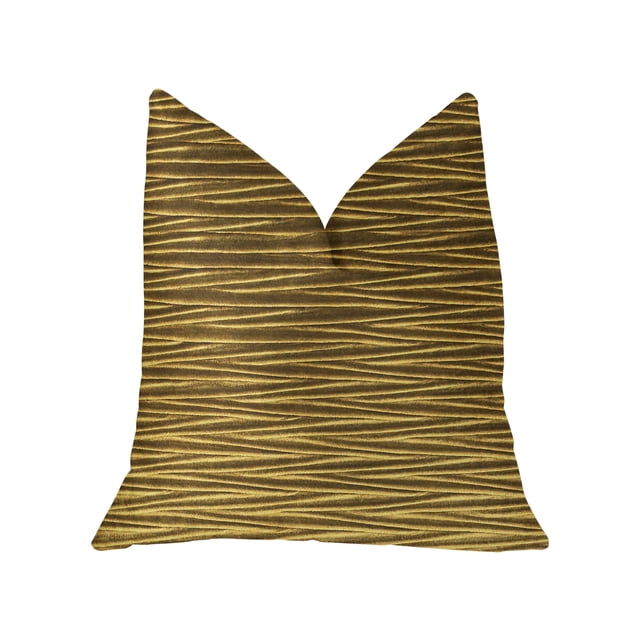 Cojínde lujo Plutus Valentina Textured Bronze - Doble cara 18 "x 18" Plutus PBKR1908-1818-DP