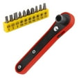 thumbnail image 4 of Small Ratchet Spanner Hexagon Quick Release Wrench Screwdriver Repair Tooldriver With Screwdriver Bits, 4 of 7