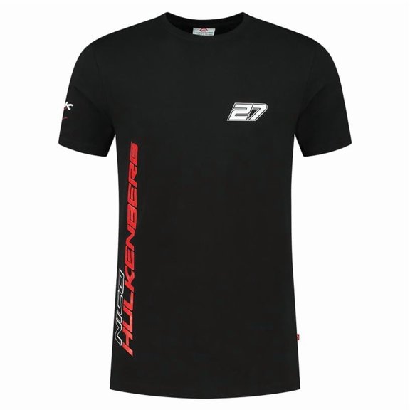 Haas Racing F1 Nico Hulkenberg #27 T-Shirt - Black