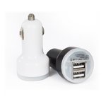 PAMINGONO Black USB Car Charger Dual Port Compact Design 21A Auto Device Identification Charger