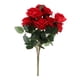 thumbnail image 2 of Flores artificiales Plantas Seda Plástico Rosa Arreglos florales Ramos de boda rojo Zulema Flores rosas francesas artificiales, 2 of 8
