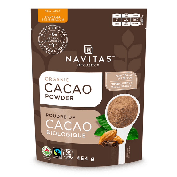 Pack of 1,  Navitas Organics Organic Cacao Powder, 16 oz