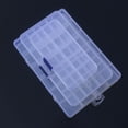 thumbnail image 3 of Caja de almacenamiento de escritorio con 10, 15 y 24 botones transparentes para accesorios de pesca, joyería y cosméticos, 3 of 5