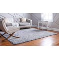 thumbnail image 2 of Unique Loom 3153314 5 x 5 ft. Davos Shag Square Rug, Sterling, 2 of 2