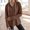 A1_Brown, variant on Women's Waffle Knit Hoodie Long Sleeve Henley Button Drawstring Hooded Pullover Casual Loose Fit Basic Tunic Sweatshirts Running Sweatshirt Workout Tops Beach Sweatshirt Yoga Jacket Blue S