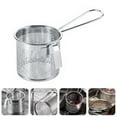 thumbnail image 5 of Yuangui Mesh Strainer Basket Stainless Steel Noodle Pasta Colander Fine Handle Spide Ladle Spoon Filter Cooking Pot Hot Forsieve, 5 of 10