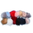 thumbnail image 1 of 30pcs Pom Pom de piel de zorro simulada esponjosa con banda de goma Llavero Mochila de felpa Colgante Decoración Pom falso (10cm), 1 of 8