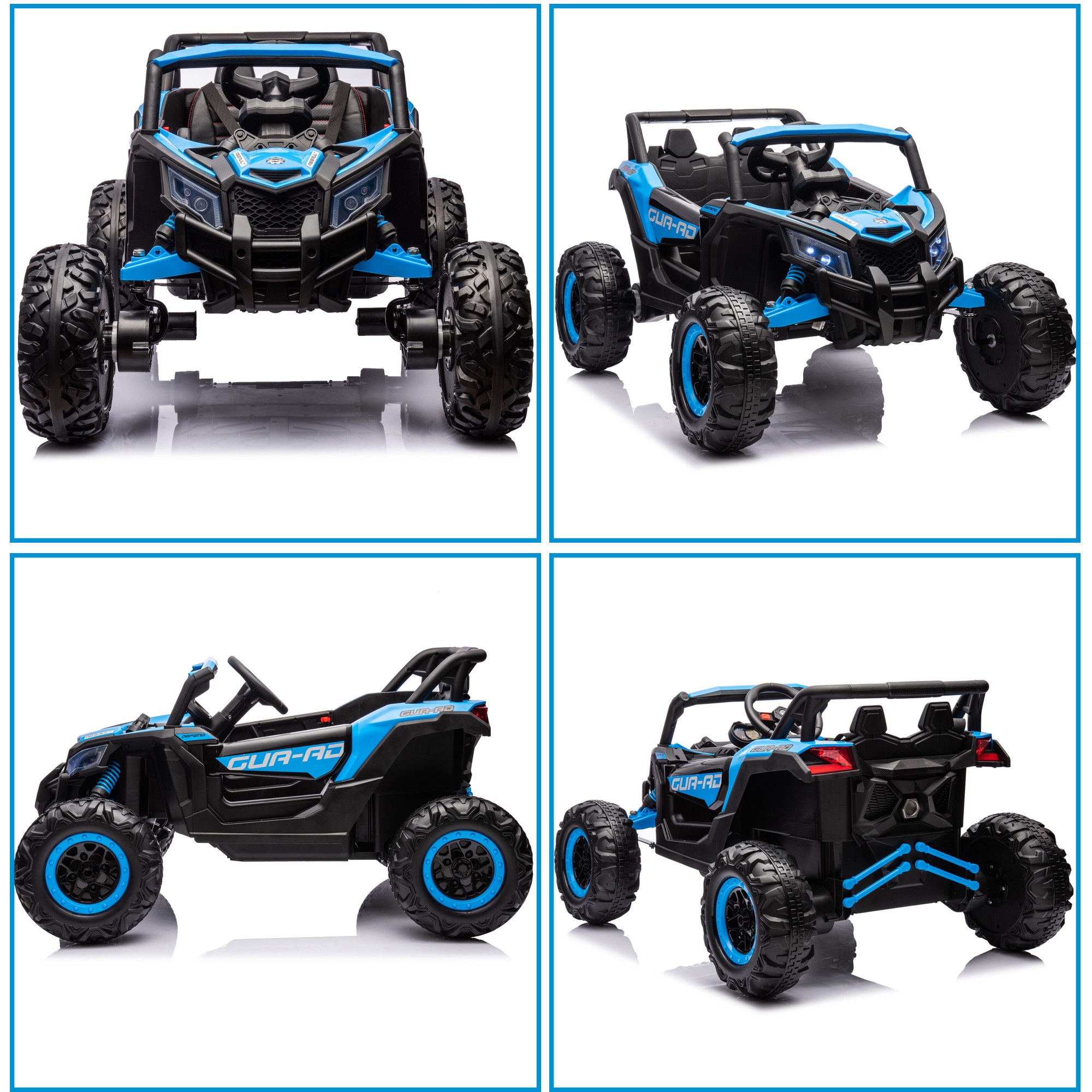 iRerts 24V Powered Ride on Car UTV, Kids Ride on Toys with Remote Control, Bluetooth, Music, 4 Wheels Suspension, LED Light, Kids Cars 4 Wheeler Electric Vehicles for Boys Girls Ages 3-5 Gifts, Black