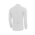 thumbnail image 3 of aturustex Men Shirt Top Cotton Linen Henley Long Sleeve Casual Beach Shirts Tops 3/4 Sleeve Solid Plus Size, 3 of 9