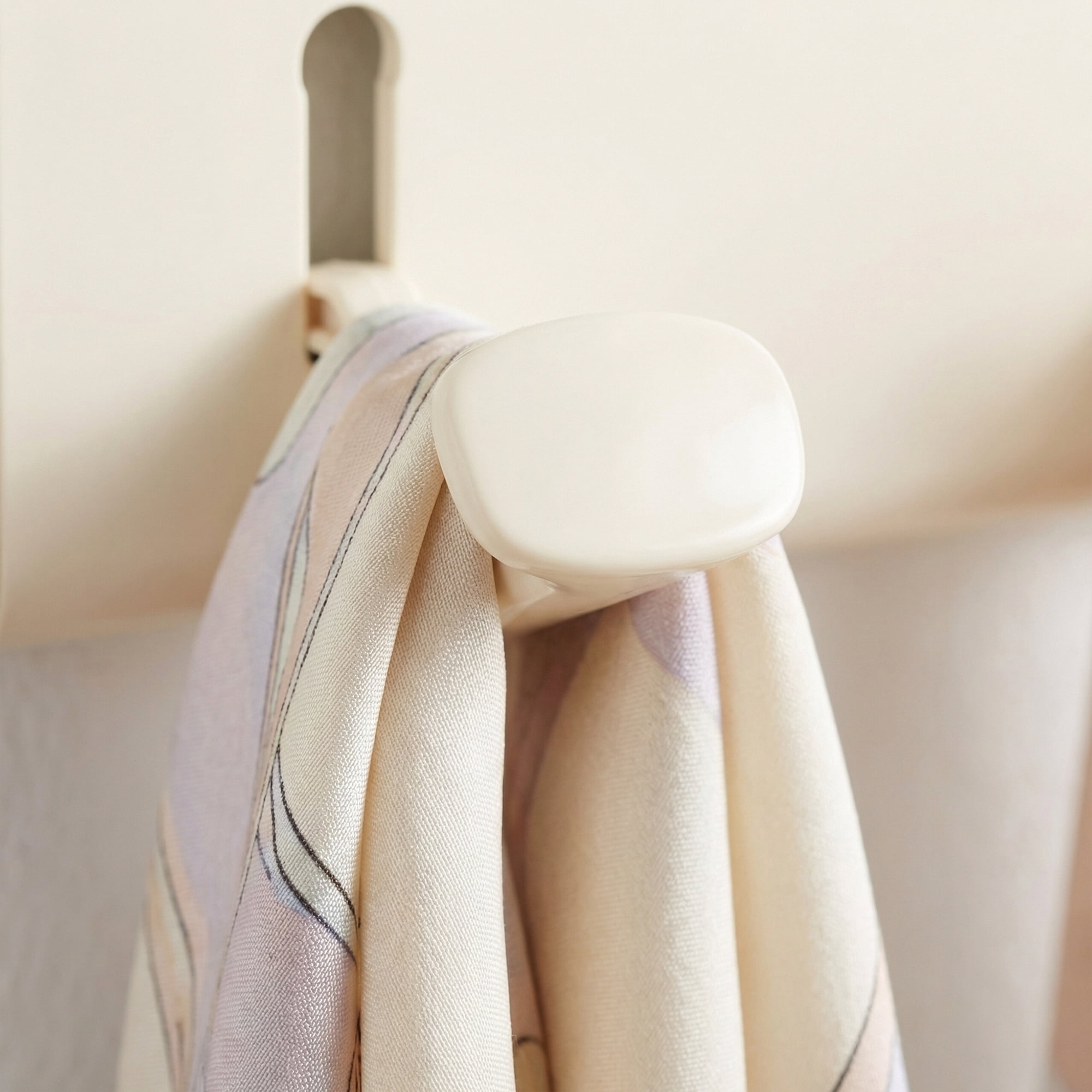Unique Bargains Coat Rack Wall Mount Aluminum Alloy Hook for Entryway Milk White 17.1*2.2in