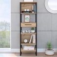 thumbnail image 2 of RST Brands Emery Composite Wood Slim Bookcase in Natural, 2 of 6