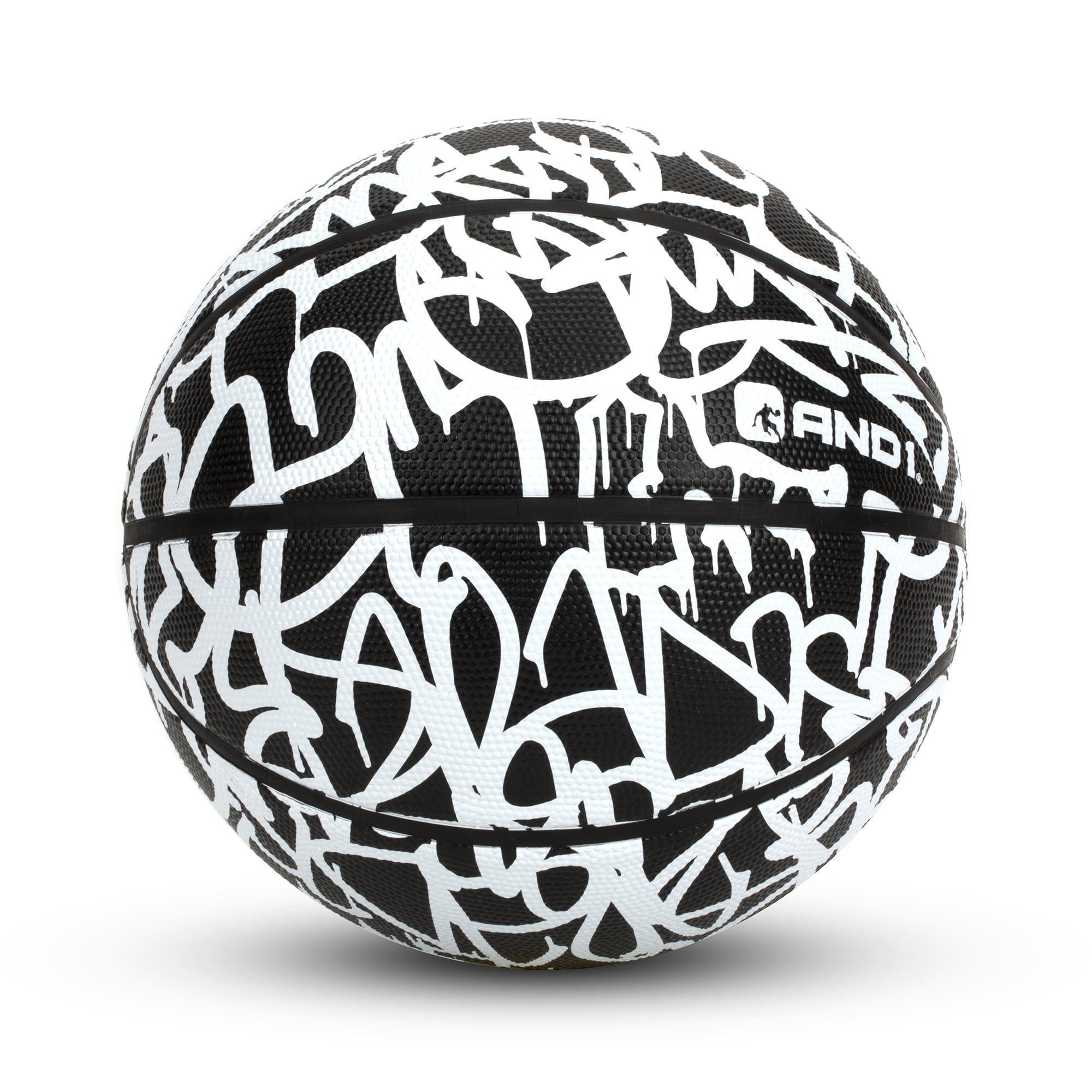 AND1 MINI GRAFFITI BASKETBALL MINI SIZE 22.5" Colors Black & White 