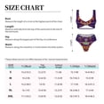 thumbnail image 4 of Kdxio Mardi Gras2 Print Women's 2 Piece High Waisted Wrap Spaghetti Strap Summer Swimsuit Bikini Set-Small, 4 of 7