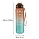 thumbnail image 5 of Botella de agua motivacional con marcador de 32 oz, apertura de expulsión fácil de apretar, libre de BPA, con boca ancha a prueba de fugas y flujo rápido de agua para deportes al aire libre., 5 of 8