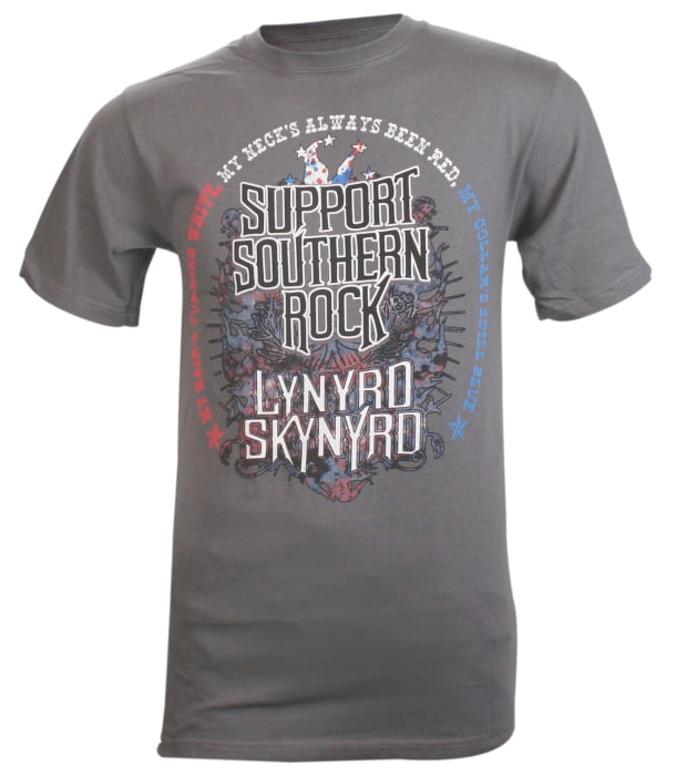 helpen Plunderen Feodaal Lynyrd Skynyrd Support Southern Rock T-shirt - Walmart.com