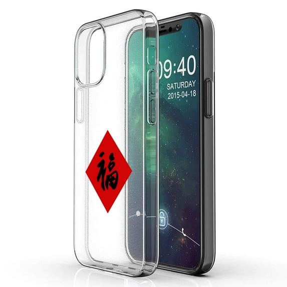 TalkingCase Slim Phone Case Compatible for Apple iPhone 12 Pro MAX, Spring Couplet 2 CLR Print, Lightweight,Flexible,Soft, USA