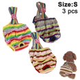 thumbnail image 1 of Pantalones cortos fisiológicos para perros y gatos, 3 uds., ropa interior para perros y gatitos, diseño de tira de pañales, bragas sanitarias con correa Feliz Sencillez, 1 of 5
