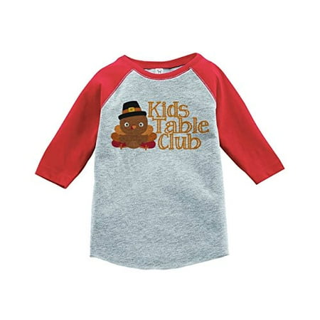 

Custom Party Shop Boy s Kid s Table Thanksgiving Red Raglan
