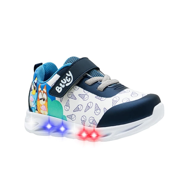 Tenis Con Luces Para Niño Bluey Disney® Super Ligeros blanco 19