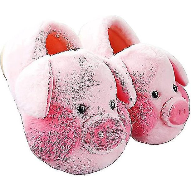 Fluffy pig online slippers