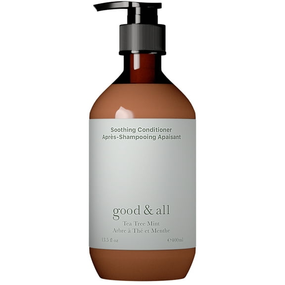 Good&All Tea Tree Conditioner for Dry Itchy Scalp with Peppermint - Sulfate/Sulphate, Silicone, Paraben, Fragrance Free - Anti Frizz - 13.5 fl oz