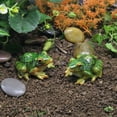 ruhuadgb Frog Statue Mini Durable Resin Terrarium Micro Landscape Frog