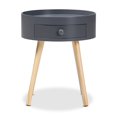 thumbnail image 3 of Baxton Studio Jessen Table d'Appoint en Bois Gris avec 1 Tiroir, 3 of 8