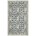 thumbnail image 3 of Safavieh Cambridge Collection CAM123G Handmade Moroccan Premium Wool Area Rug, 3' x 5', Navy Blue / Ivory, 3 of 4