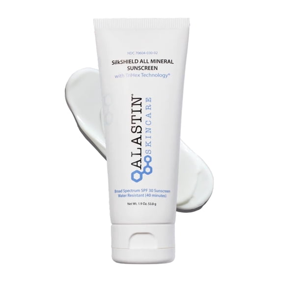 Alastin Skincare SilkShield All Mineral Sunscreen SPF 30, Travel Size, 1.9 fl oz