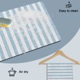 thumbnail image 6 of Blue Linens Dish Drying Mats for Kitchen Counter, Modern Abstract Stripes Farmhouse Absorbent Coffee Bar Mat with Non-slip Rubber Backed Quick Drying Dish Rack Pad 12"x16", 6 of 9