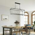 thumbnail image 6 of Aiwen Farmhouse Chandelier 6-Light Black Cage Pendant Light Fixture Industrial Hanging Ceiling Light, 6 of 10