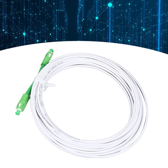 SC Optical Modem Extension Cable, Fiber Optic Jumper for FTTH FTTB FTTP Systems, Armored SC to SC Cable with High Strength Armor for Fast Data Transfer Speeds