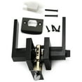 thumbnail image 6 of Villar Home Designs Door Lever Crown Black Privacy 10 Pack, 6 of 8