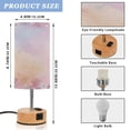 thumbnail image 2 of Touch Control Table Lamp with LED Bulb Bedside Lamp for Bedroom Living Room Colorful Pastel Floral Pattern, 2 of 8
