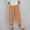Orange, variant on ALLLIST Women Pants Elastic Waist Lounge Pants Blue Plain Knit Pants Women