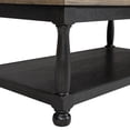 thumbnail image 5 of Furniture of America Peregrine Wood Storage 3-Piece Coffee Table Set in Black, 5 of 17