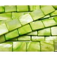 thumbnail image 3 of 15x20mm Mother Of Pearl Rectangle Beads, Green Color Genuine Gemstone Natural Jewelry Making, 3 of 4