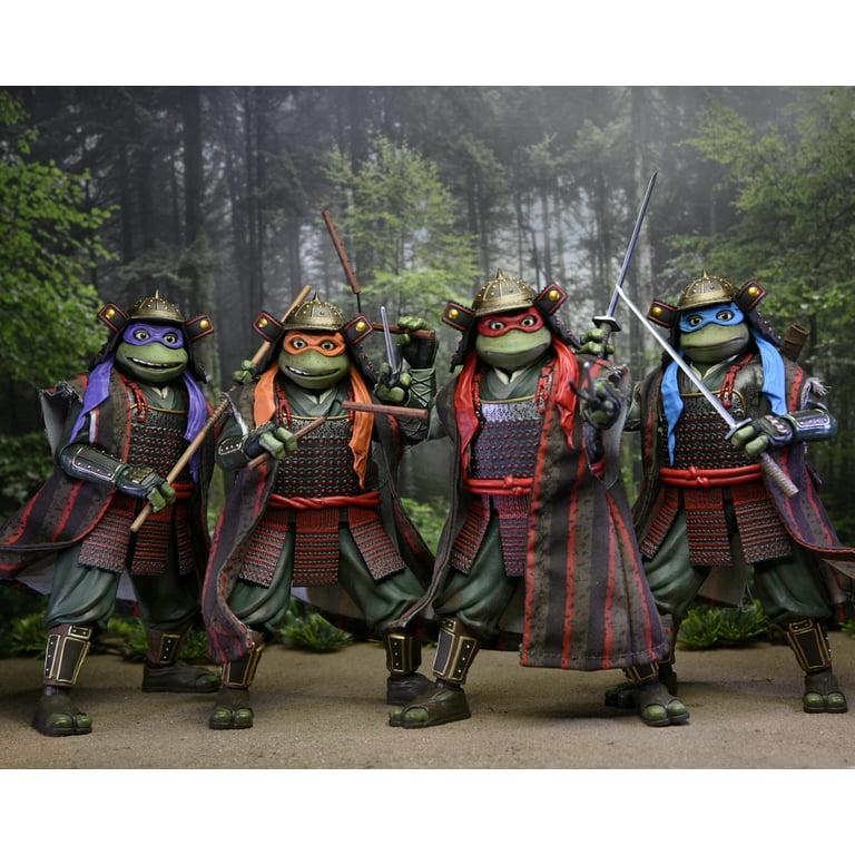 ド*ブ様 TMNT Movie III サムライフィギュア 4体セット NECA TMNT III Samurai Turtles 4-Pack Review! - YouTube