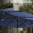 thumbnail image 5 of MAISON ARTS  13ft Double -Sided  Patio Umbrella Extra Large with Crank Navy Blue, 5 of 5