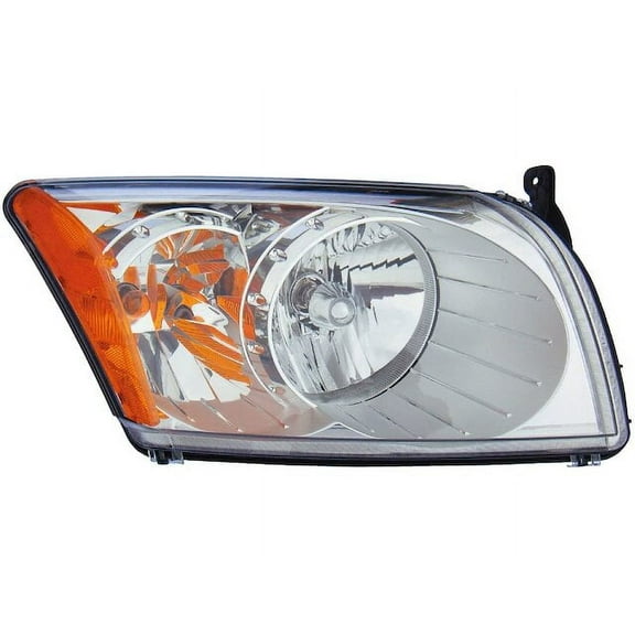 Right Passenger Side Headlight Lens Housing - Compatible with 2007 - 2012 Dodge Caliber 2008 2009 2010 2011